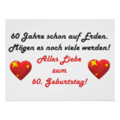 Poster Joyeux 60 ans (Devant)