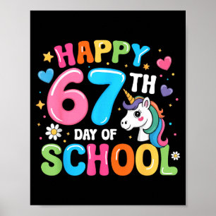 Poster Joyeux 67e jour d'école Enseignants Élèves 67 Mème