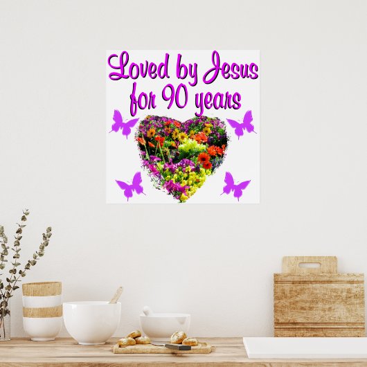 POSTER JOYEUX, 90 ANS (Cuisine)