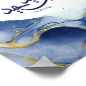 Poster Joyeux Aïd, Aïd moubarak, calligraphie arabe (Coin)