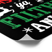 Poster Joyeux animal de Noël sale Ya Xmas Pyjama (Coin)