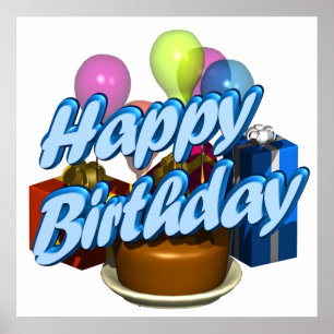 Poster Joyeux anniversaire