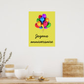 Poster Joyeux anniversaire (Cuisine)