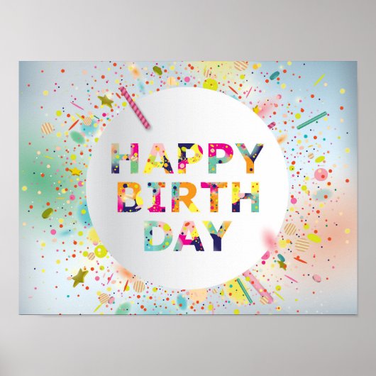 Poster Joyeux Anniversaire (Devant)