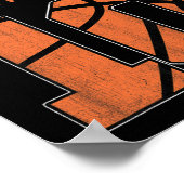 Poster Joyeux anniversaire 10e 10 ans Basketball Garçons (Coin)