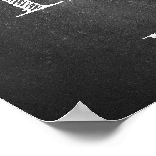 Poster Joyeux anniversaire - 60 ans & Fabuleux en chalkbo (Coin)