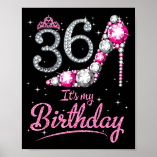 Poster Joyeux anniversaire à maman Reine 36 ans