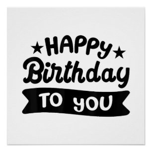 Poster Joyeux anniversaire à vous