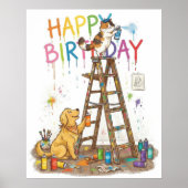 Poster Joyeux Anniversaire Adorable (Devant)