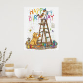 Poster Joyeux Anniversaire Adorable (Cuisine)