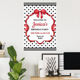 Poster Joyeux Anniversaire Arc Rouge Mignon