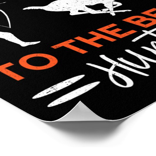 Poster Joyeux Anniversaire Au Meilleur Chasseur Fun Deer (Coin)