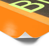 Poster Joyeux Anniversaire Bonne journée et meilleure nui (Coin)