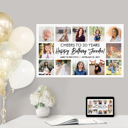 Poster Joyeux Anniversaire Collage De Photos De Fête De S