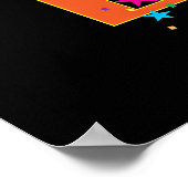 Poster Joyeux anniversaire, coloré et festif, (Coin)