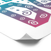 Poster joyeux anniversaire coloré pour tous (Coin)