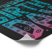 Poster joyeux anniversaire coloré pour tous (Coin)