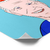 Poster Joyeux anniversaire Drôle Forgetful Président Humo (Coin)