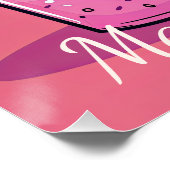 Poster Joyeux Anniversaire Glace à la Crème de Neige Kawa (Coin)