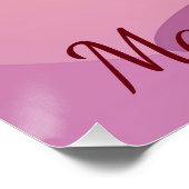 Poster Joyeux Anniversaire Glace à la Fraise Kawaii (Coin)