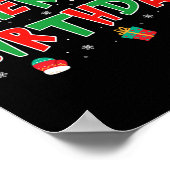 Poster Joyeux anniversaire Joyeux Noël Joyeux anniversair (Coin)