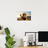 Poster Joyeux Anniversaire Lion - Félicitations - (Bureau à domicile)