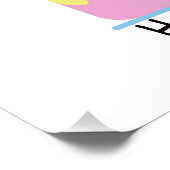 Poster Joyeux Anniversaire mignonne Souris de fête (Coin)