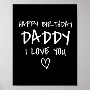 Poster Joyeux Anniversaire Papa Je T'Aime Papa Anniversai