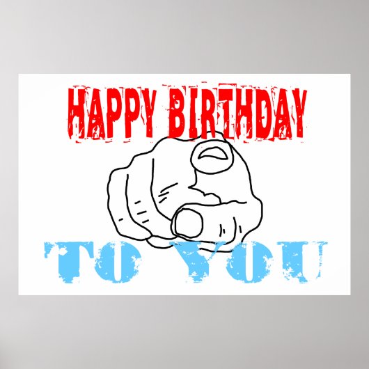 Poster Joyeux Anniversaire Pour Vous (Devant)