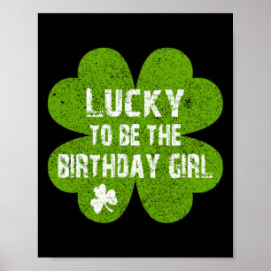 Poster Joyeux anniversaire Saint-Patrick Chanceux d'être
