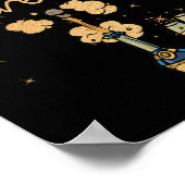 Poster Joyeux Anniversaire Salue Bouteille De Vin (Coin)