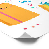 Poster Joyeux anniversaire souriant (Coin)