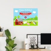 Poster Joyeux Anniversaire Unisexe Animaux de Ferme Migno (Bureau à domicile)