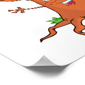 Poster joyeux arbre de dessin animé (Coin)