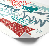 Poster Joyeux Arbres de Noël (Coin)