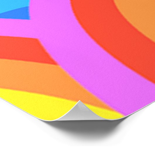 Poster Joyeux arc-en-ciel (Coin)