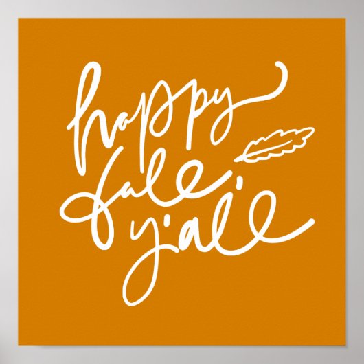 Poster Joyeux automne Y'all (Devant)