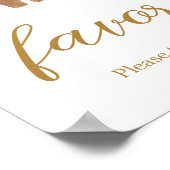 Poster Joyeux Baby shower de vêtements de Noël Faveurs (Coin)