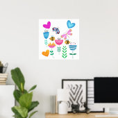 Poster Joyeux Bee Garden (Bureau à domicile)