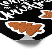 Poster Joyeux biscuits de Noël Pain d'épice Homme Boulang (Coin)