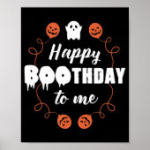 Poster Joyeux Boothday To Me Fun Halloween Anniversaire (Devant)