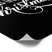 Poster Joyeux Buffalo Noir Et Blanc Plaid Pour (Coin)