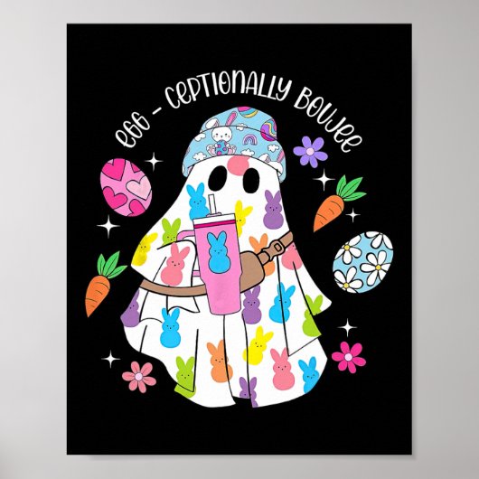 Poster Joyeux Bunny Fantôme de Pâques (Devant)