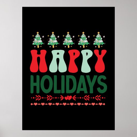 Poster Joyeux cadeau de Noël (Devant)