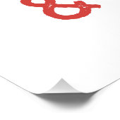 Poster Joyeux cadeau de Noël et lumineux (Coin)