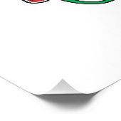 Poster Joyeux cadeau de Noël Reinder (Coin)