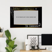 Poster Joyeux cadre photo de Noël (Bureau à domicile)