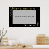 Poster Joyeux cadre photo de Noël (Cuisine)