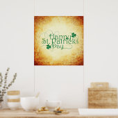 Poster Joyeux carré d'affiche de la Saint-Patrick (Cuisine)