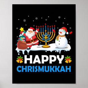 Poster Joyeux Chrismukkah Hanukkah Amusement Joyeux Noël